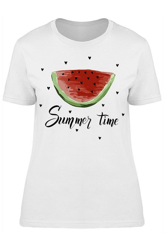Summer Time Watermelon T-Shirt Women -Image by Shutterstock, Female Small