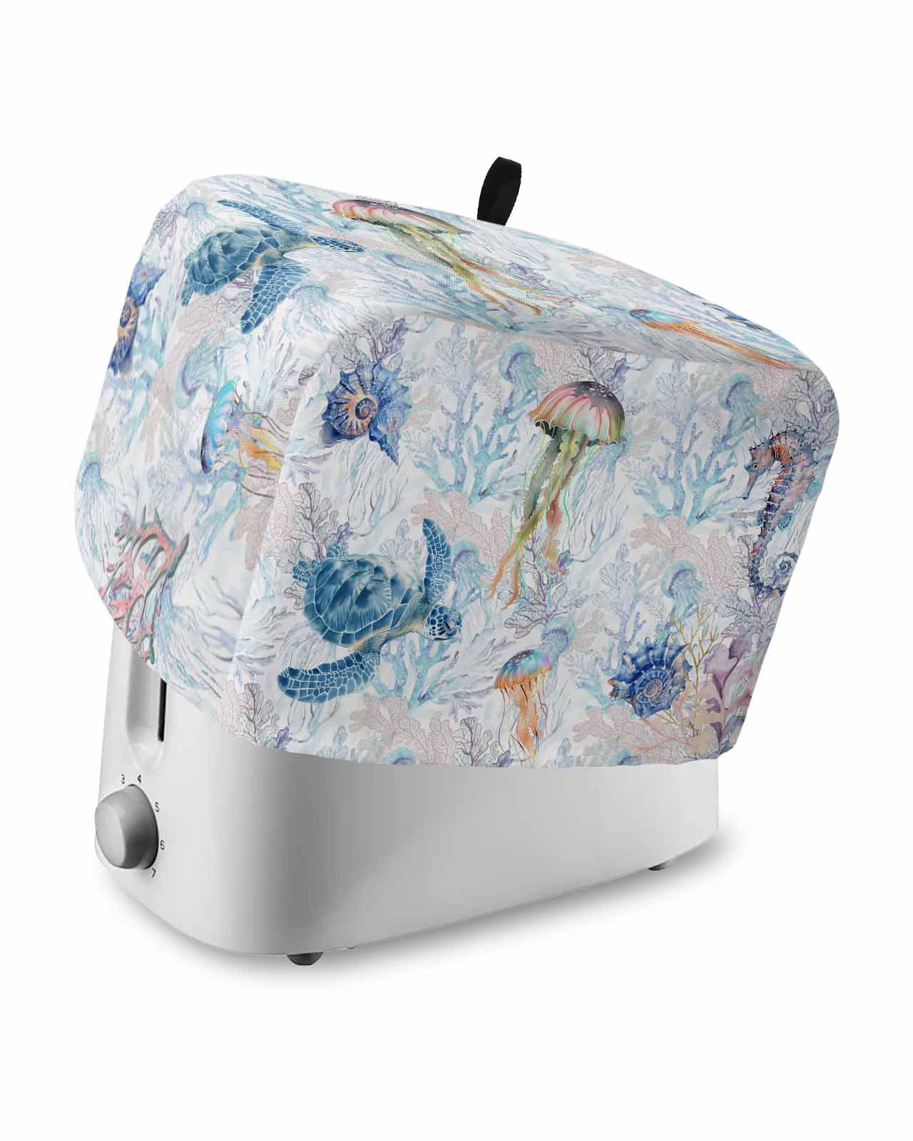 Summer Toaster Cover 2 Slice, Ocean Marine Life Jellyfish Turtle Coral ...