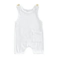 thumbnail image 1 of Summer Toddler Baby Girls Boys Suspenders Jumpsuit Sleeveless Short Rompers Casual Clothes 0-3Y, 1 of 6