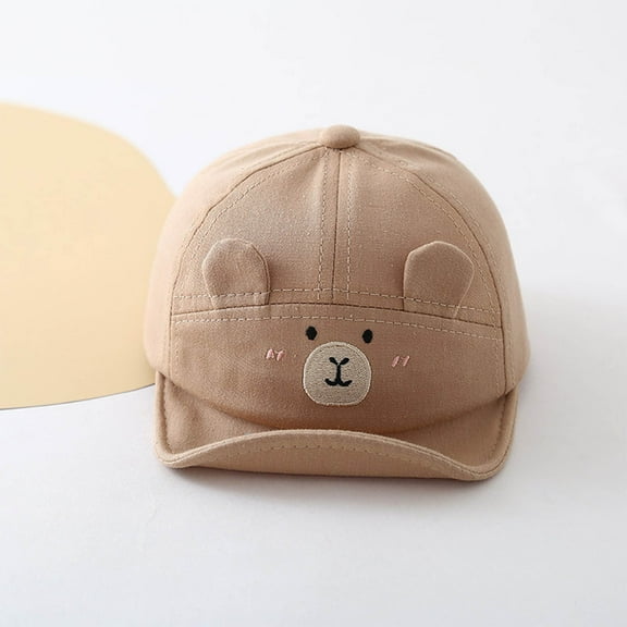 Summer Toddler Baseball Hat Outdoor Infant Baseball Cap Cotton Baby Boy Sun Hats 5M-18M Coffee 5-18 Months