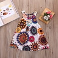 thumbnail image 1 of Summer Toddler Kids Baby Girl Sleeveless Floral Party Dress Sundress Clothes White 5-6 Years, 1 of 5