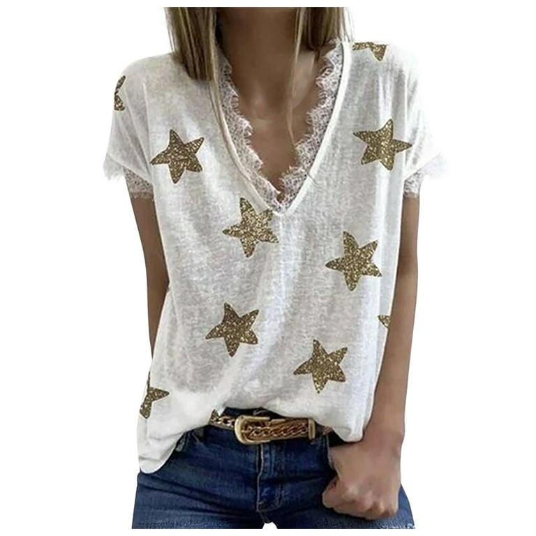 Summer Tops for Women 2023 Fourth of July Shirt Women Sixers Shirt Dressy  Tops Dinosaur Shirt Women Knit Tops for Women 65 Polyester 35 Cotton Tshirts  Vintage 4Th of July Shirt Tshirt Bras