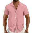 thumbnail image 1 of Summer Tops for Men 2026, Linen Crop Tops for Men Summer Blouses for Men Casual Petite Mens T Shirts Casual V Neck Summer Graphic Tees for Men 2026 Shirts for Men Work, 1 of 6