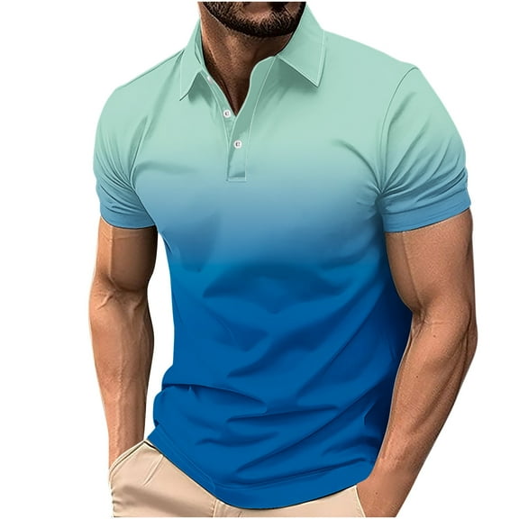 Summer Tops for Men 2025, Men Short Sleeve Tops Casual Blouses for Men Casual Plus Size Short Sleeve Shirts for Men Black Mens White Tank Top Undershirt Shirts for Men