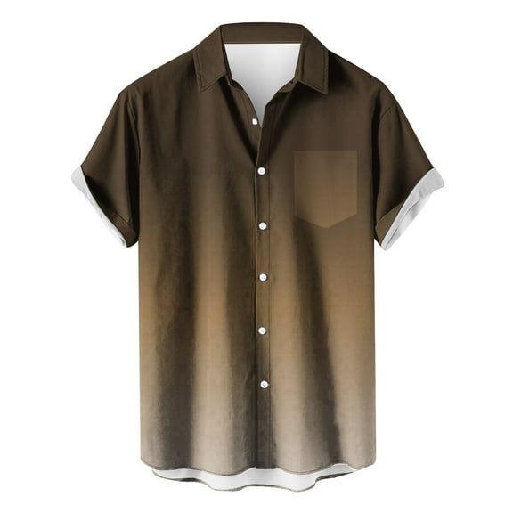 Summer Tops for Men 2025, Men Summer Tops 2025 Men Blouses and Tops Fashion Fashion Shirts for Men Dressy Casual Plus Athletic Tops Men Xl Button Down Shirts Green