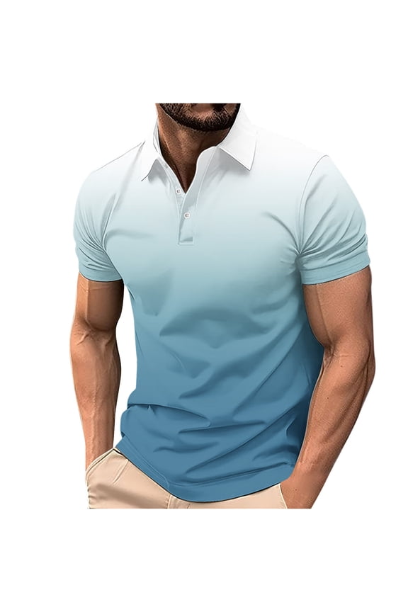 Summer Tops for Men 2025, Mens Tops Dressy Casual Short Sleeve Tunic Button Down Blouses for Men Shirts for Men Trendy Summer Basic Fitted Tees Set Summer Shirts for Teens Modest