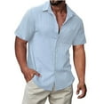 thumbnail image 1 of Summer Tops for Men 2025, Summer Crop Tops for Men Men Blouses and Tops Fashion Plus Size Plus Size Shirts With Built In Bra Graphic Tees My Orders Placed Recently By Me, 1 of 4