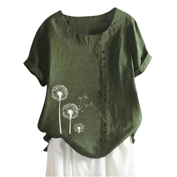 Summer Tops For Women 2025 Tube Tops For Women CottonWhite Tshirts Shirts For WomenPlus Size Blouses For Women 4X-5XWomens Plus Size 100 Cotton Graphic T Shirts