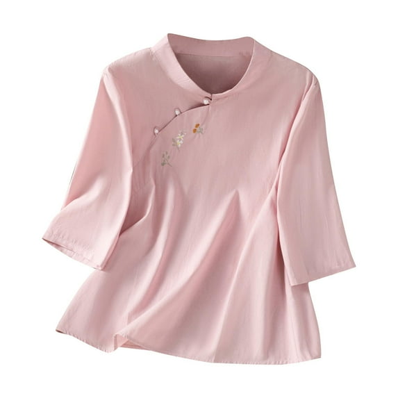 Summer Tops For Sexy Women 2025 Womens Tank Tops Plus Size 2X Vneck Long Sleeve Shirts For Women Work Womens Blouses Long Sleeve Button Down T Shirts For Women Trendy