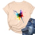 thumbnail image 1 of Summer Tops For Sexy Women 2025 Workout Tops For Women Loose FitFitted Tshirts Shirts For Women Organic CottonShort Sleeve Cotton Button Down Blouses For WomenWomens T Shirts Cotton Graphic, 1 of 4