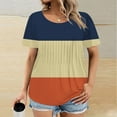 thumbnail image 1 of Summer Tops with Sleeves for Woman Short Sleeve Womens Tops Casual Tshirts Shirts Plain Tees for Women Tshirts Shirts, 1 of 5