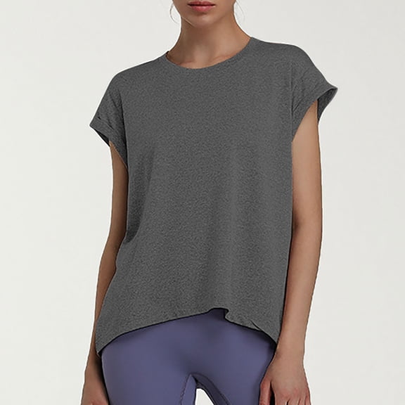 Summer Tops for Teens Cheap Womens Short Sleeve T Shirts Loose Fit T Shirts Soft Solid Tops for Teens Plus Size Blouses for Women Reorder Items