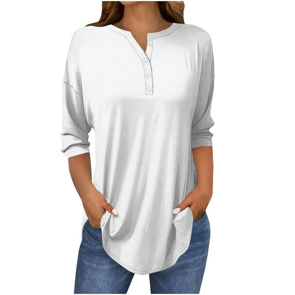 Summer Tops With Short Sleeves for Women Over 50 Plus Size Womens Shirts Short Sleeve Basic Tees Fitted V Neck