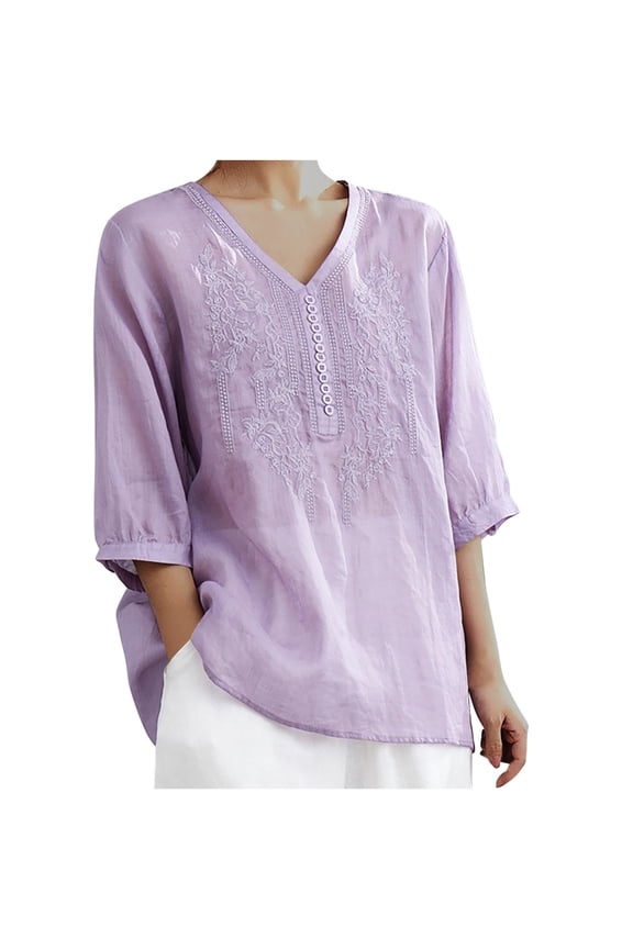 Young adult fashion Summer Tops With Short Sleeves for Women Over 50 Womens Blouses Dressy Casual Womens T Shirts Loose Fit