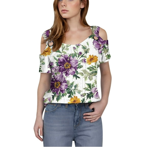 Summer Tops With Short Sleeves for Women Over 50 Womens Funny T Shirts Fitted Summer Chic Clothes for Women Over 50