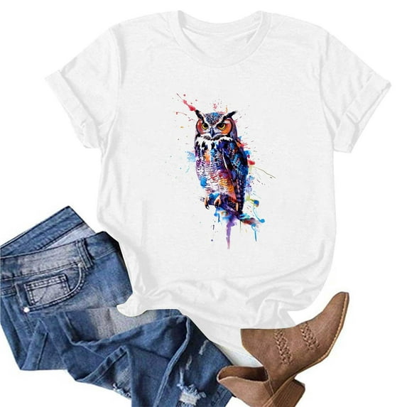 Summer Tops for Women 2025 Short Sleeve Cute Graphic Tee Shirts Fashion Crew Neck Tunic Shirts Loose Fit Casual T Shirts Dressy Vacation Trendy Blouses Purchase History for My Accounts Last 3 Months