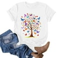 thumbnail image 1 of Summer Tops for Women 2025 Short Sleeve Cute Graphic Tee Shirts Fashion Crew Neck Tunic Shirts Loose Fit Casual T Shirts Dressy Vacation Trendy Blouses Reorder Items Bought By Me Past Purchases, 1 of 5