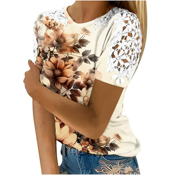 Summer Tops for Women 2026 Trendy, Big Workout Tshirts Shirts Adults Yoga Tops Woman Crop Womens Tops Dressy Casual Short Sleeve Previous