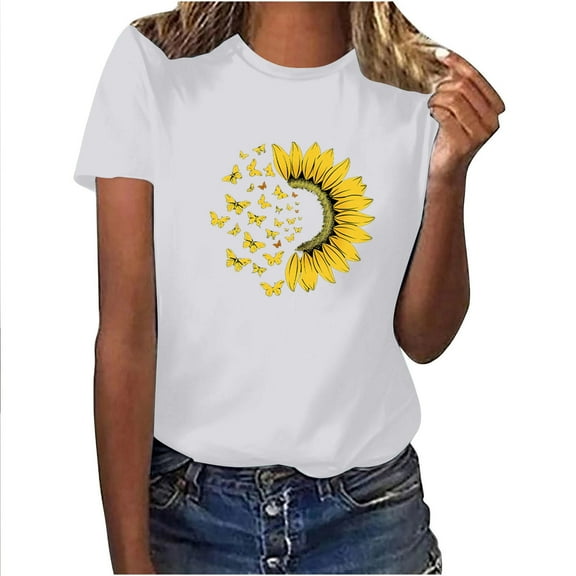 Summer Tops for Women 2025 Trendy, Blouses for Women Fashion 2025 Fashion Yoga Tops Women Built In Bra Women Short Sleeve Tops Fitted Summer Shirts for Teens Modest my orders