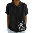 thumbnail image 1 of Summer Tops for Women 2025 Trendy, Lace Blouses for Women Black Sleeveless Tops For Women Dressy Women Short Sleeve Tops Dressy Casual Shirts for Women Dry Fit my orders deals, 1 of 4