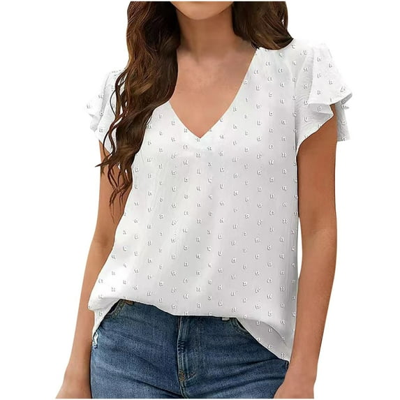 Summer Tops for Women 2025 Trendy, Ladies Tops And Blouses Dressy Womens Sports Tops Xl Sexy Summer Tops for Women 2025 Short Sleeve Tunic Tops for Women 2025 my orders deals