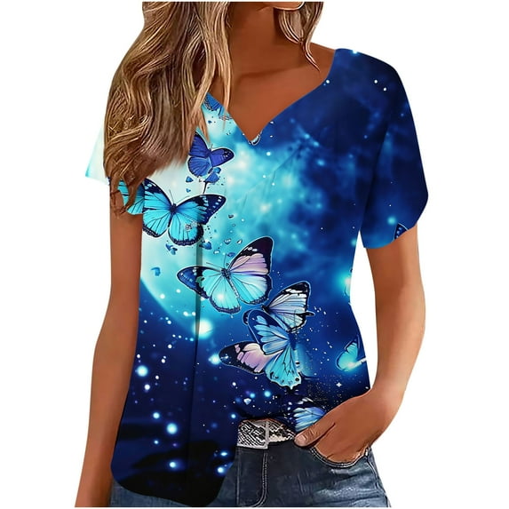 Summer Tops for Women 2025 Trendy, Plus Size Blouses for Women 4X-5X Athletic Tops Women 3X Women Casual Tops Cotton Solid Color Tshirts my orders