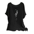 thumbnail image 1 of Summer Tops for Women 2026 Trendy, Tshirts Shirts Graphic Vintage V Neck Slim Fit Tees for Women Womens Summer Tops Casual Linen Solid Color Tshirts, 1 of 5