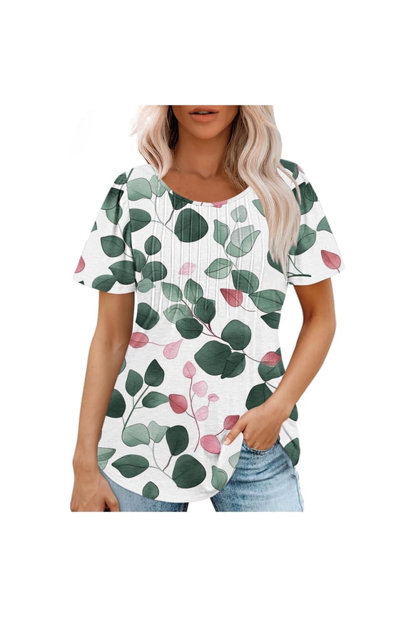 Summer Tops for Women 2025 Trendy, Womens Work Blouses Under Blazers Basic Fitted Short Sleeve Tees Summer Tops for Women 2025 Trendy Fitted Warehouse Today Shipping my orders