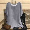 thumbnail image 1 of Summer Tops for Women 2025 Work Womens Shirt Short Sleeve Button Womens Tops Dressy Blouses Plus Size Solid Color Top T Shirts for Women Plus Size Loose Fit, 1 of 3