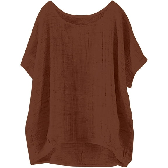 Summer Tops for Women Active Womens Tops Long Sleeves Women Turtle Neck T Shirts for Stripe Shirts Long Sleeve Compression Shirt Womens Turtleneck Sleeve Casual Summer Handstand Shirt Coffee 5XL