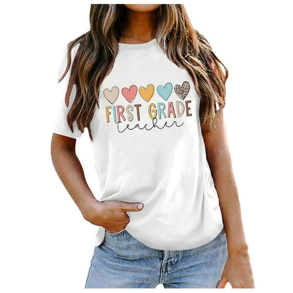 Summer Tops for Women Athletic Short Sleeve Shirt Women Woman Shirts Short Sleeve Medium T Shirt Work Shirts Summer Casual Womens Swim Tees for Trendy Casual T Thin White S