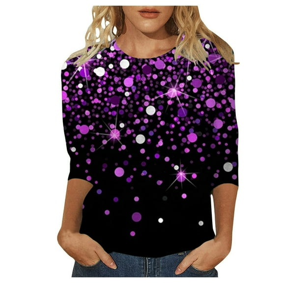 Summer Tops for Women Athletic Women Tech T Shirt Workout Short Sleeve Shirt Active Woman Womens Athletic Shirts Short Sleeve Womens T Loose Fit Women's Shirts Casual Casual Tops Spandex Purple XL