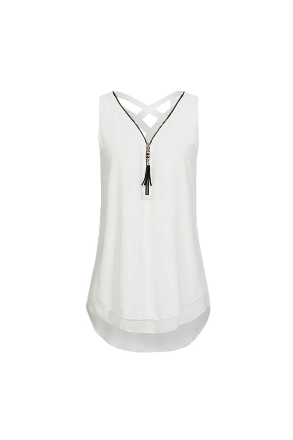 Summer Tops for Women Cancer Tops for Women Conical Concert Bra Body Top Girls Size 13 Crop from Casual Business Casual Clothes Loose Sleeveless White XL