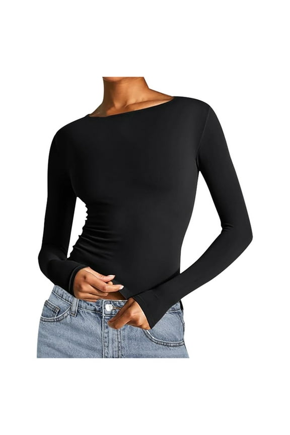 Womens Summer Tops Popular Women Summer Tops Hallow Lace Long Sleeve Irregular Soft Women Long Sleeve Shirt Us Womens Petite Wrap Front Top Flannel Coat Causal Thick Sleeved S