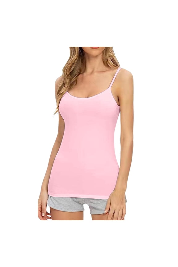 Summer Tops for Women Dark Top Women Control Top Conscious Shirt Camisole Color for Sexy Crop Tops Bulk Crop Cute Summer Blouses Bodysuit V Singlet RD3 M