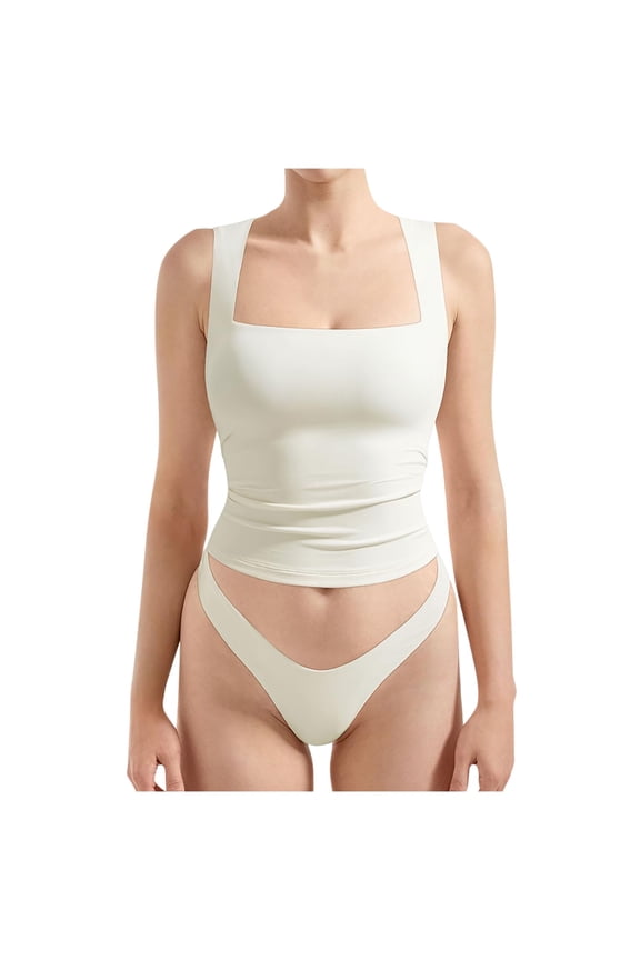 Summer Tops for Women Desert Top Women Blouse for Casual Summer Bra Top Deep V Camisole Long Length Camisole Large Cropped Workout Tops Little Bra Workout Blouses Size 2x Sexy Square White