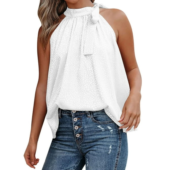 Summer Tops for Women European And Women's Summer New Neck Bow Leopard Print Sleeveless Vest Tops for Leggings Women Baseball Long Sleeve Shirt Fashion Thermal Leggings plus Size Thermals White 2XL