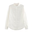 thumbnail image 1 of Summer Tops for Women Fashion Long Sleeve Solid Button Korean Shirt Casual Loose Blouse Tunic plus Size Tops for Ladies Top Long Sleeve Stretch Ladies Dressy Swing Short Shirts with White 3XL, 1 of 5