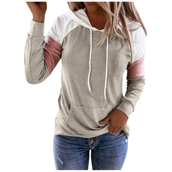 Summer Tops for Women Hoodie Sweatshirt Casual Pullover Tunic Top Long Sleeve Shirt Stretch Women Long Sleeve Knit Tops for Short Work Blouse Warm Toe Band Lightweight Tee Womens Grey S