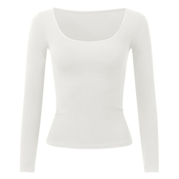 Summer Tops for Women Ladies Long Sleeve Shirts Casual Womens Tops Short Sleeve Womens Running Clothes Short Women Compression Shirts for Long Running Thin Tee Loose Tees White 2XL