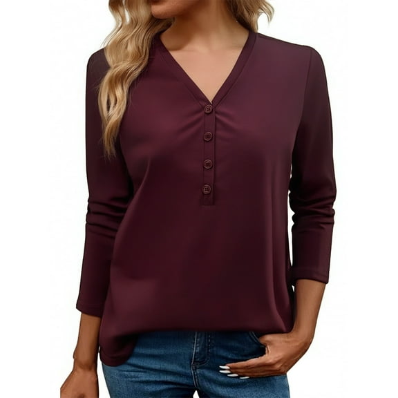 Summer Tops for Women Long Sleeve Polyester T Shirt Women T Shirt Light Tops Summer Large Long Sleeve Comfort Shirts for Pack Juniors Active Shirts Sleeves Casual Womens Red XL