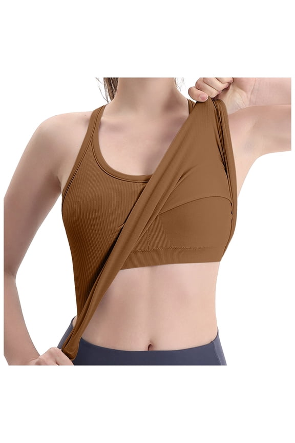 Summer Tops for Women Ribbed Workout Short Racerback Tank Tops For Women With Built In Bra Business Casual Cardigan Women Spaghetti Top Casual Tops Chirpy Top Cropped Top