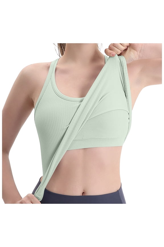 Summer Tops for Women Ribbed Workout Short Racerback Tank Tops For Women With Built In Bra Business Casual Cardigan Women Spaghetti Top Casual Tops Chirpy Top Cropped Top