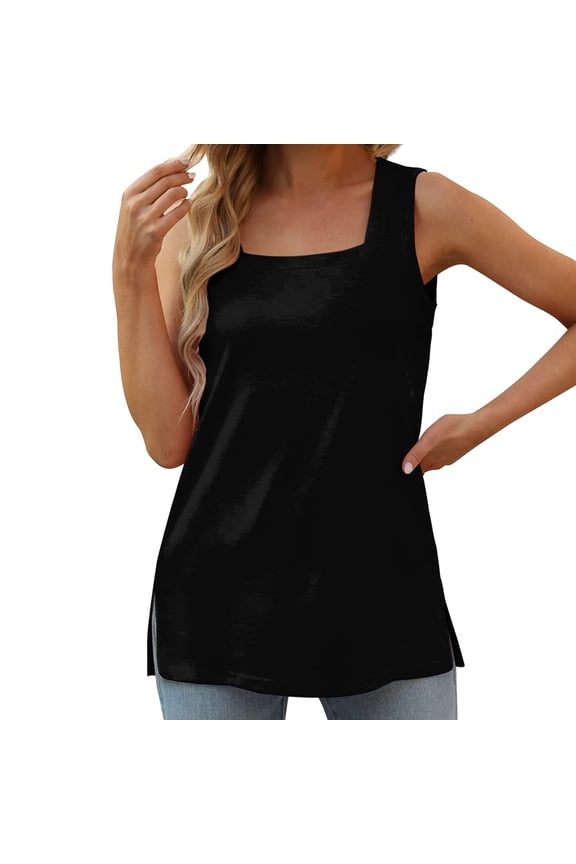 Summer Tops for Women Shirt And Shirt Set Women Oversized Tee for Cheer Long Sleeve Womens Long Top 2 Sleeve Technical Shirts Layering Shirts Turtleneck Black XL