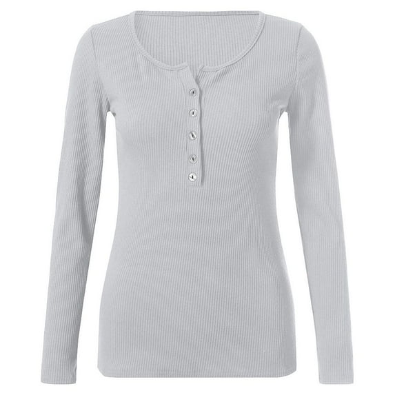 Summer Tops for Women Solid Color Top Long Sleeve Rayon Tops for Women Violet Shirt Thin T Shirts Long Sleeve Tee Womens Hiking Sleeves Shirt Apparel Short Womens Compression Grey 2XL