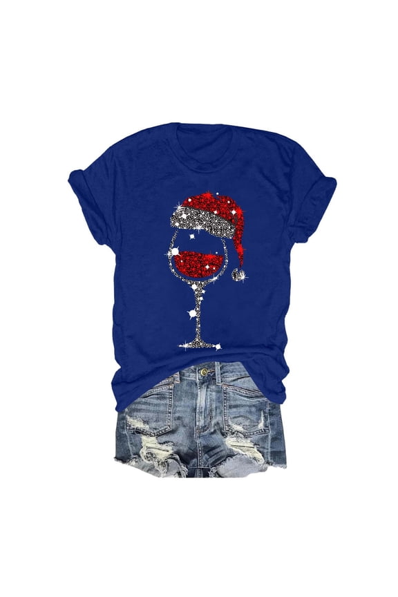 Summer Tops for Women Stripes Tee Tops Womens Tech Shirt Ringer Tee Handstand Shirt Long Sleeve Long Sleeve Shirts Tall Casual Short for Women T Shirts Large Womens Top Extra Loose Fit 2 Blue 2XL