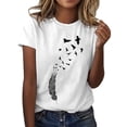 thumbnail image 1 of Summer Tops for Women Summer Shirt for Women Plain Tees Thin T Shirts Miss Long Sleeve Shirts T Casual Long Sleeves Tops Leggings Short Sleeve Cute White XL, 1 of 4
