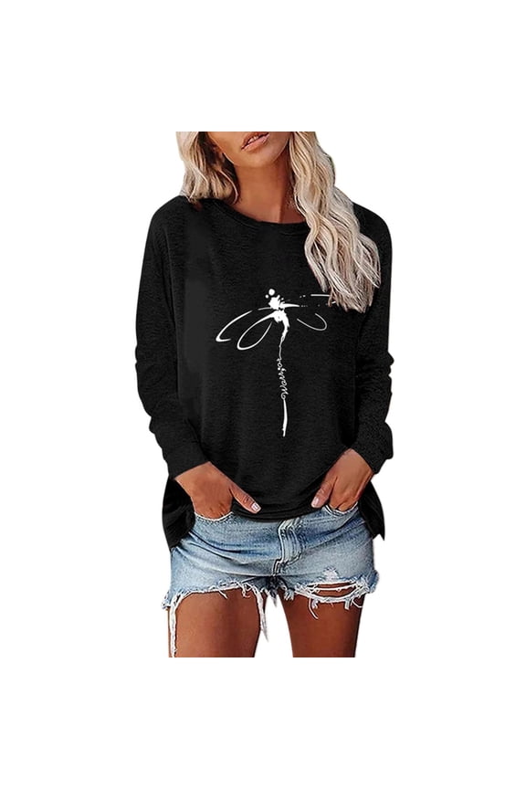 Summer Tops for Women Summer Tennis Shirts Women Running Long Sleeve Shirt Casual Raglan Tee Mod Bod Tops Medium Pack T Shirts Medium Shirt Long Sleeve for T Women's Black M
