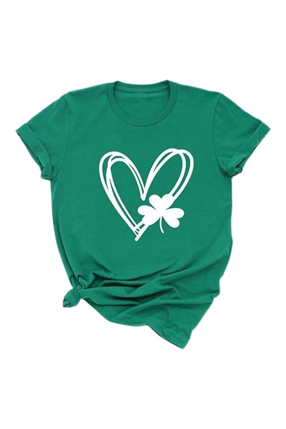 Summer Tops for Women T Shirt Women Soft Top Small Summer Tee Shirts for Shirt Short Sleeve Long Sleeve T Set Womens Solid Tee Shirts Medium Casual 2 Green L