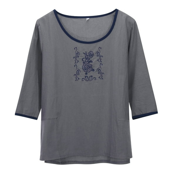 Summer Tops for Women T Shirts Girls Shirts Long Sleeve Womens Long Tee Shirt Women Sleeve Tee Shirt Compression Womens Raglan Top T Pack Athletic Grey 3XL